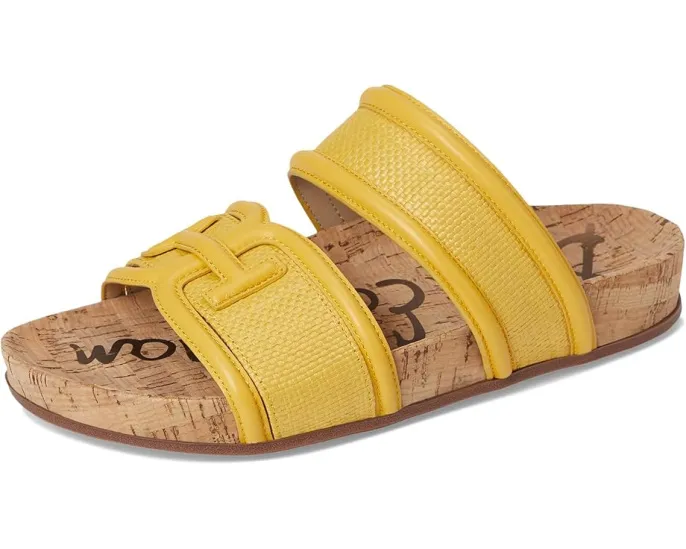 Сандалии Sam Edelman Rowan с плетеными двойными ремешками и массивной окантовкой