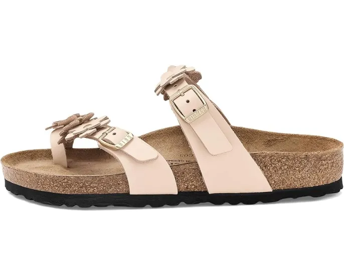 Сандалии Mayari Flowers с аппликацией цветов и пробковой стелькой от Birkenstock