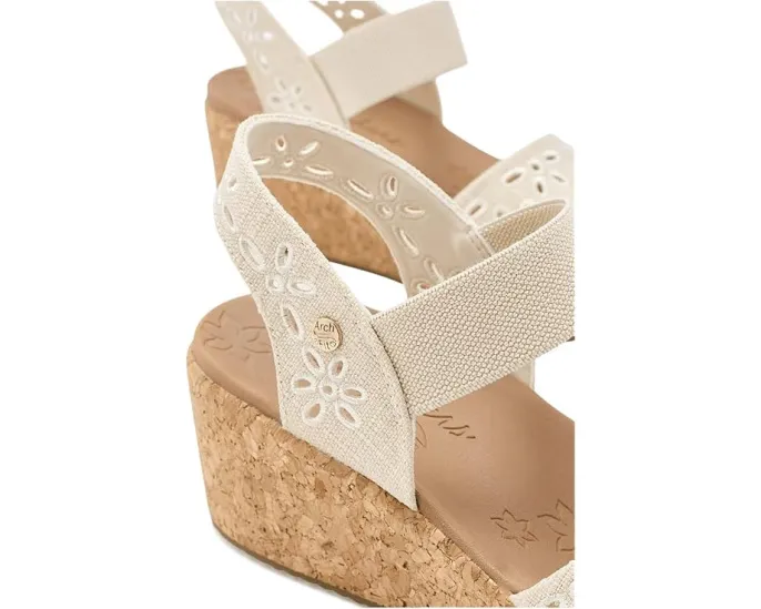 Сандалии SKECHERS Arch Fit Beverlee 2.0 Beach Bliss с цветочным принтом и технологией поддержки свода стопы