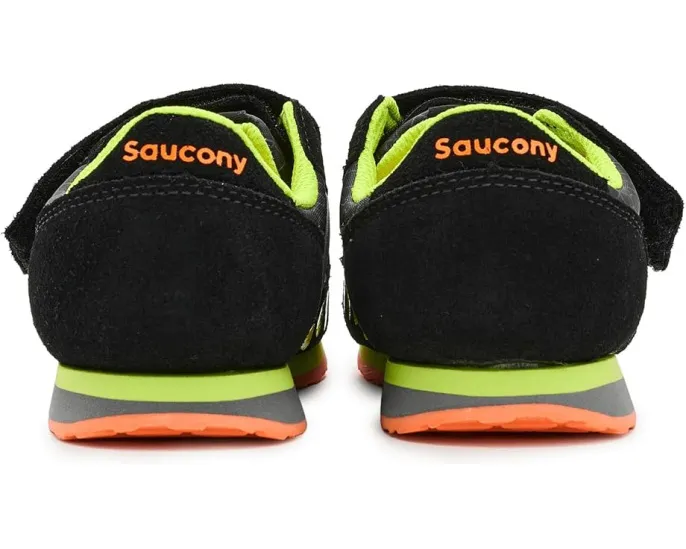 Детские кроссовки Saucony Kids Jazz с застежкой на липучке из замши и сетки