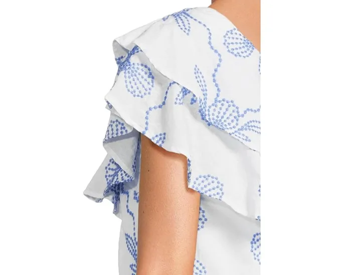 Топ Trixie с одним плечом и ярусными рюшами