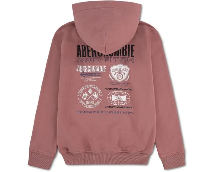 Толстовка с капюшоном abercrombie kids для детей с карманом кенгуру