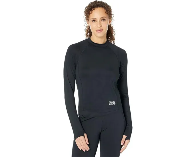 Лонгслив Mountain Hardwear Crater Lake с защитой UPF 50 и укороченным кроем
