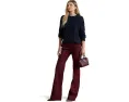 Lauren Ralph Lauren брюки-клеш из стрейч-хлопка с высокой посадкой