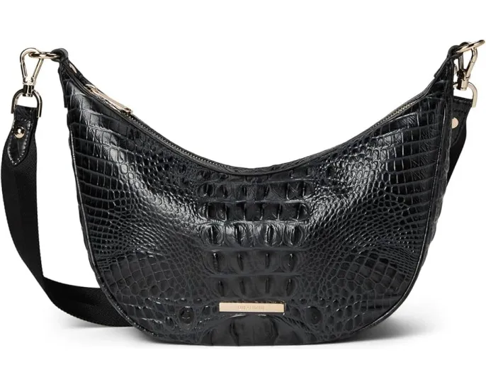 Кроссбоди Percy от Brahmin в форме полумесяца с регулируемым ремнем