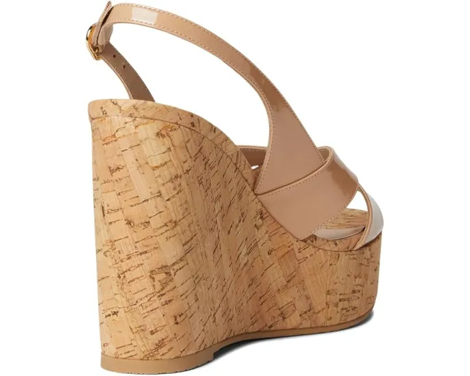 Сандалии Stuart Weitzman Dayna Slingback Wedge на танкетке с ремешком через пятку