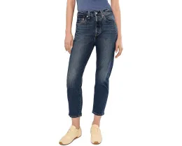 Кроп-джинсы Levi's Womens 501 с прямым кроем и классическим дизайном