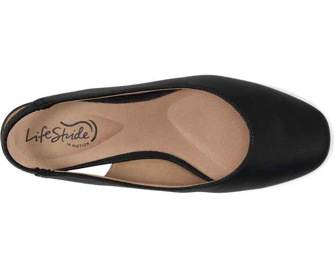 Балетки LifeStride Claire Slingback с квадратным носком и стелькой с амортизацией