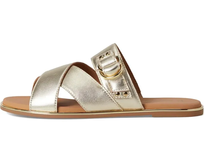 Сланцы Shayla Cross-Band Slide от Johnston & Murphy с кожаным верхом