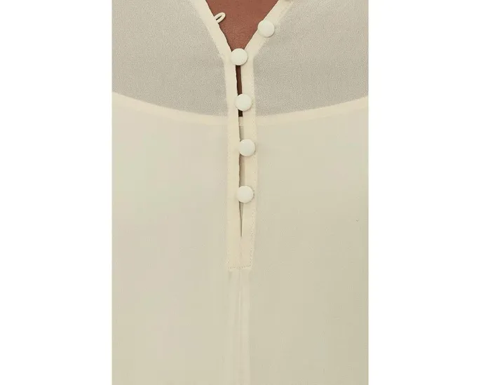 Блуза Sanctuary There She Goes из жоржета с рюшами на рукавах