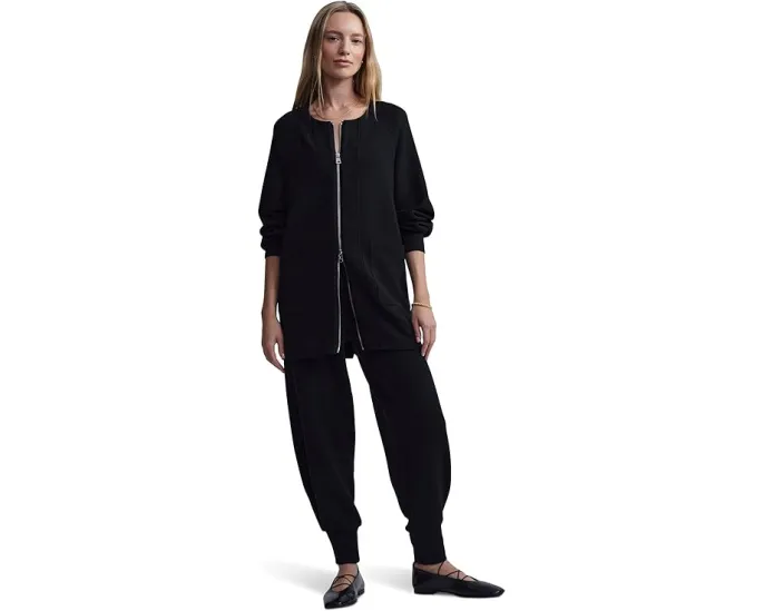 Кардиган Varley Augusta Zip Through свободного кроя из мягкой ткани DoubleSoft