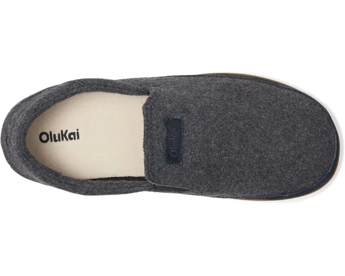 Тапочки OluKai Kalawa из чистой шерсти с подошвой для улицы и поддержкой свода стопы