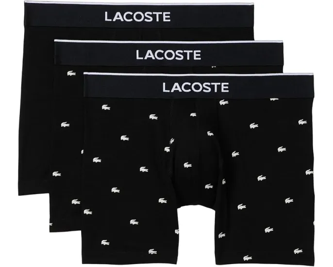 Набор из 3 боксеров Lacoste из хлопка с эластаном