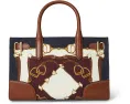 Lauren Ralph Lauren сумка тоут Belting-Print Small Devyn с ремнем