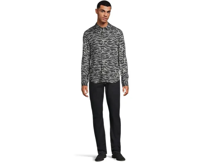 Рубашка Rodney из модала со скрытой планкой от John Varvatos