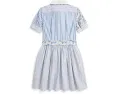 Polo Ralph Lauren Kids Веселое платье-рубашка из хлопкового поплина для детей постарше
