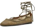 Балетки Madewell Greta Lace-Up из сетки с квадратным носком и ремешком