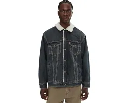Куртка Levi's Relaxed Fit Sherpa Trucker из хлопка с начесом