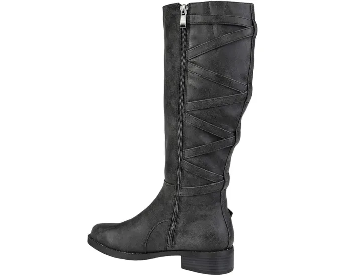 Ботинки Journee Collection Carly с зигзагообразной шнуровкой и низким каблуком