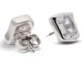 Серьги-гвоздики Molten Glass с цирконием и латунью Kate Spade New York