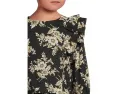 Блузка Janie and Jack с цветочным принтом и рюшами на плечах