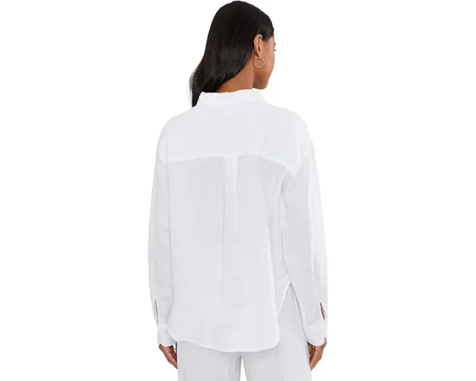 Рубашка льняная Stella Linen Button Down Splendid классическая