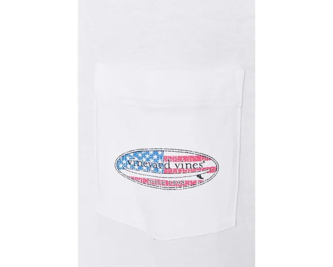 Классическая футболка Vineyard Vines с логотипом USA Surf