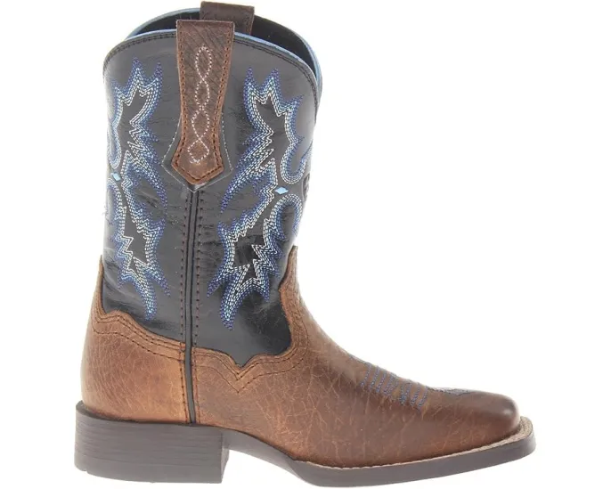 Ariat Kids Tombstone ковбойские сапоги с квадратным носком и съемной стелькой Booster Bed