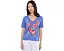 Футболка Raw Hem V Neck с принтом Celiora Johnny Was