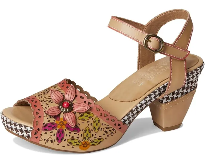 L'Artiste by Spring Step Сандалии Miabella с открытым мыском и квадратным каблуком