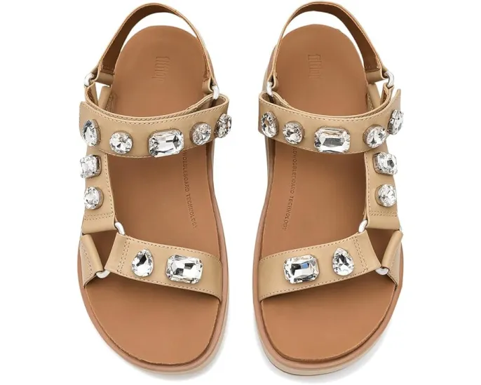 FitFlop Gen-FF Max Ultra-Jewel сандалии на платформе с камнями и технологией комфорта