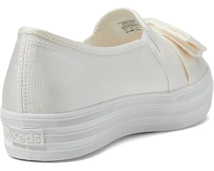 Кроссовки Keds Triple Decker на платформе с металлическим верхом
