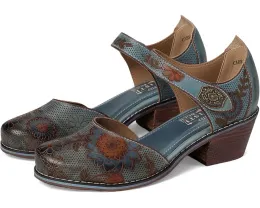 Сандалии Cabracho с цветочным тиснением и регулируемой застежкой