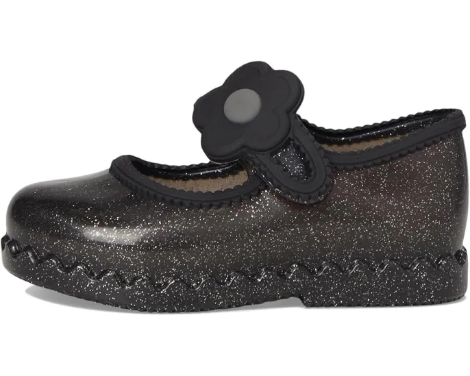 Балетки Hip Ballerina с аппликацией цветка и липучкой Mini Melissa