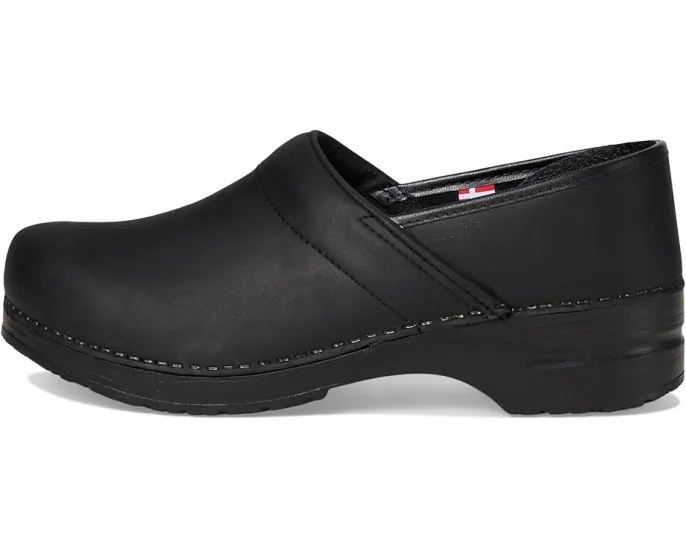 Рабочие сабо Sanita Professional из промасленной нубуковой кожи