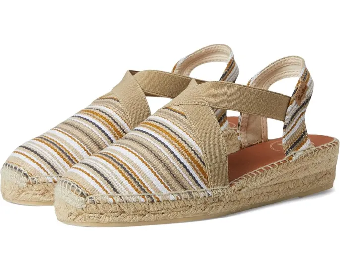 Сандалии-эспадрильи Toni Pons Vinaros с эластичными лямками в полоску