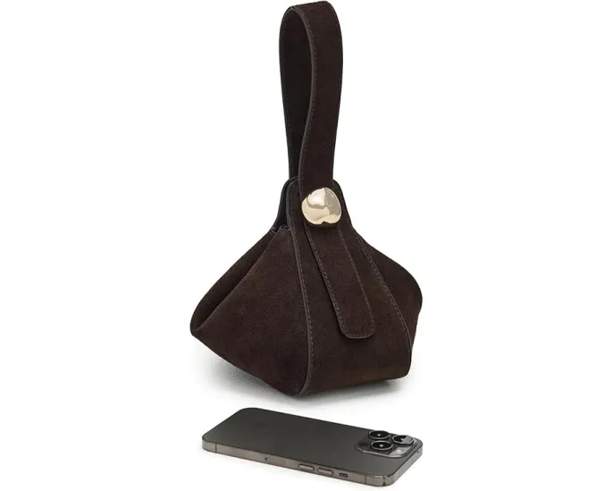 Сумка Madewell Suede Organic Drop Hand Held из роскошной замши с застежкой на молнии