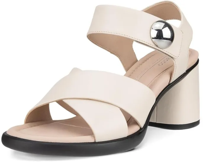 Сандалии ECCO Sculpted 55 Luxe Button с перекрестными ремешками и удобной застежкой на щиколотке