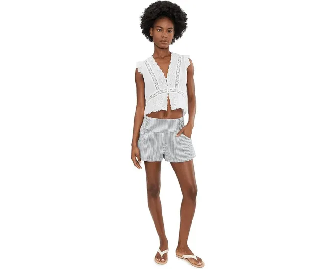 Шорты Free People Luna Railroad из денима