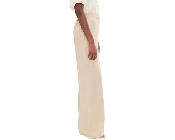 Широкие брюки Vince Camuto с карманами на высокой посадке и эластичным поясом