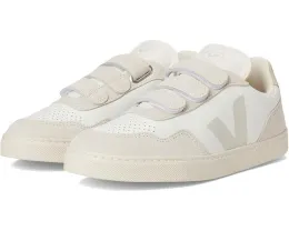 Детские кроссовки VEJA Small V-90 из премиальной кожи с тремя липучками