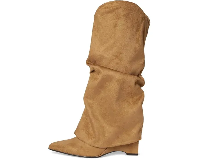 Ботинки Nine West Amazin на платформе из замши с расклешенным голенищем