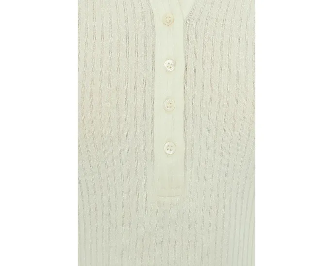 Топ PAIGE Eden из мягкого ребристого трикотажа с планкой на пуговицах