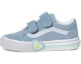 Детские кеды Vans Old Skool V Heart на липучке