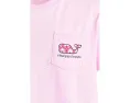 Детская футболка Vineyard Vines Kids с карманом и короткими рукавами