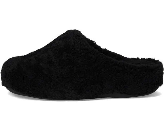 Тапочки-клоги Shuv Curly-Shearling из овчины с подошвой Microwobbleboard FitFlop