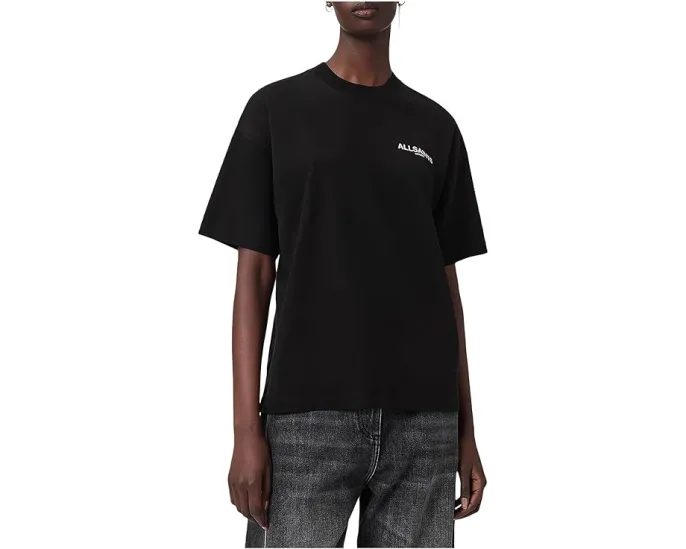 Футболка AllSaints Ania Etta с оверсайз крой и принтом