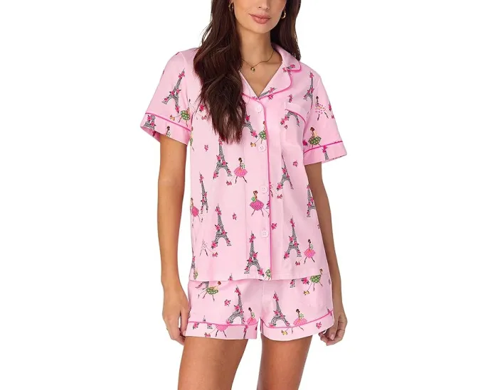 Пижамный комплект Bedhead PJs с короткими рукавами и шортами-боксерами