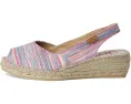 Эспадрильи Toni Pons Beri-Rg с разноцветным верхом и джутовым каблуком