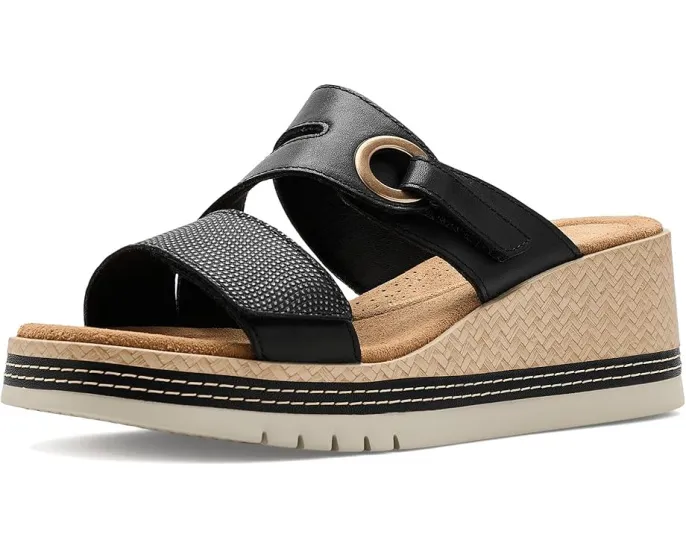 Сандалии Clarks Kidiki Cove на платформе с застежкой велькро